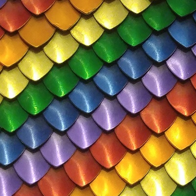 A pride rainbow patterned scale sheet