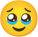 Smiley face holding back tears