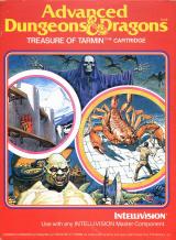 A red box for Advanced Dungeons and Dragons, Treasure of Tarmin, showing a skeleton, an ogre, a giant scorpion, and a castle