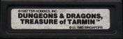 The top of the cartridge, stating the name of the game.