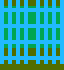 Light blue gate, two pixels raised