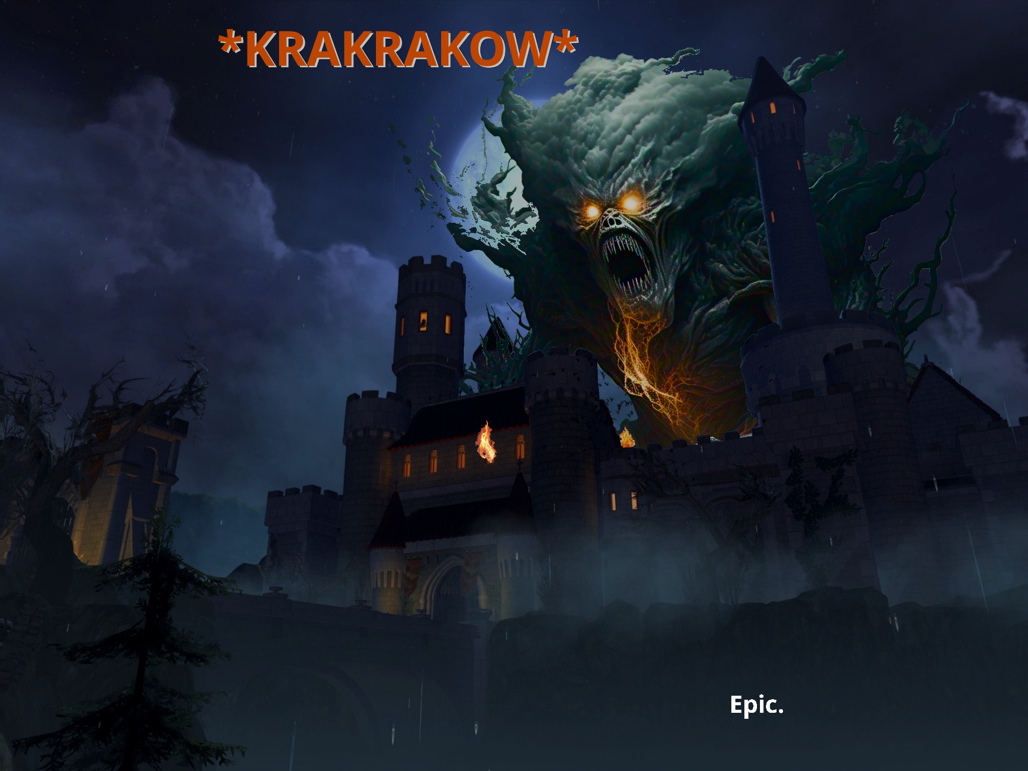 You gaze upon Castle Ravenloft, being ravaged by a massive living storm, an Elemental Cataclysm!